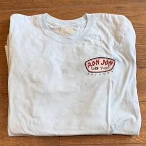 Ron Jon Surf Shop Light Blue Graphic Tee Men’s Size- Large